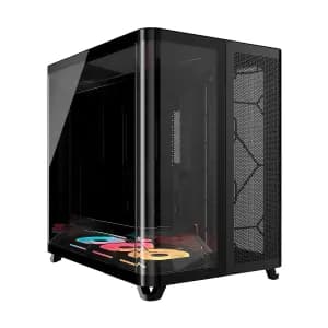 CASE CORSAIR ATX TRIPLE CAMARA AIR 5400 LX-R RGB iCUE LINK Tempered 2USB3.2 HD-Audio Mid-Tower Black - Compra en Grelive