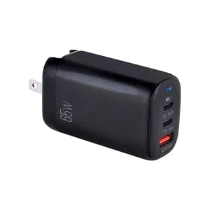 CARGADOR DE PARED ARGOM VOLTA P8 65W GAN 3 DUAL PD TYPE-C USB ARG-AC-0126BK BLACK - Compra en Grelive