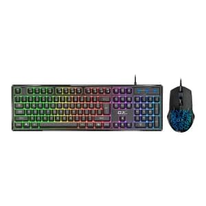 TECLADO - MOUSE GENIUS Wired Gaming Scorpion KM-GX3 2400dpi USB RGB Black - Compra en Grelive