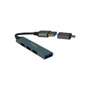 HUB TENGU TREQA USB TYPE-C TO 4 PUERTOS USB3.0 SILVER - Compra en Grelive