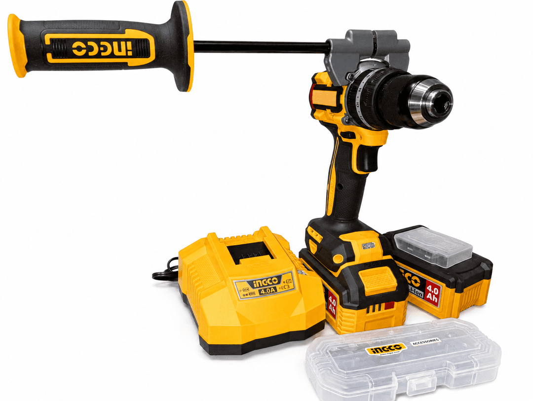 TALADRO DE IMPACTO 1/2" BL 20V 96N.M + 2 BAT 4.0AH + CARG + MALETA INGCO (UCIDLI209686) - Compra en Grelive