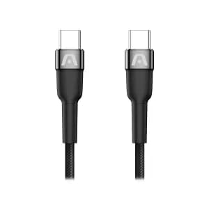 CABLE ARGOM CB-0049BK TYPE-C TO TYPE-C 100W NYLON BRAIDED DURA SPEED 1.8M BLACK - Compra en Grelive