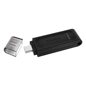 FLASH MEMORY KINGSTON DATATRAVELER 70 DT70 64GB USB-C NEGRO - Compra en Grelive