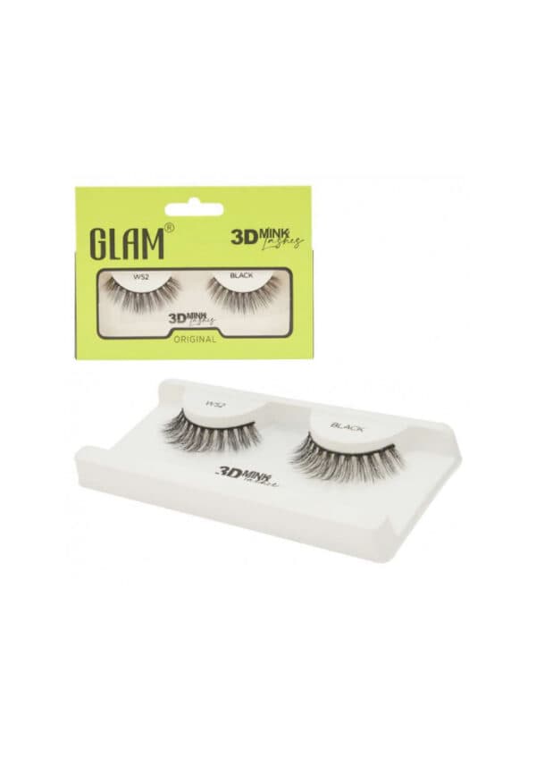 Pestañas en banda 3D Mink W52 - GLAM - Compra en Grelive
