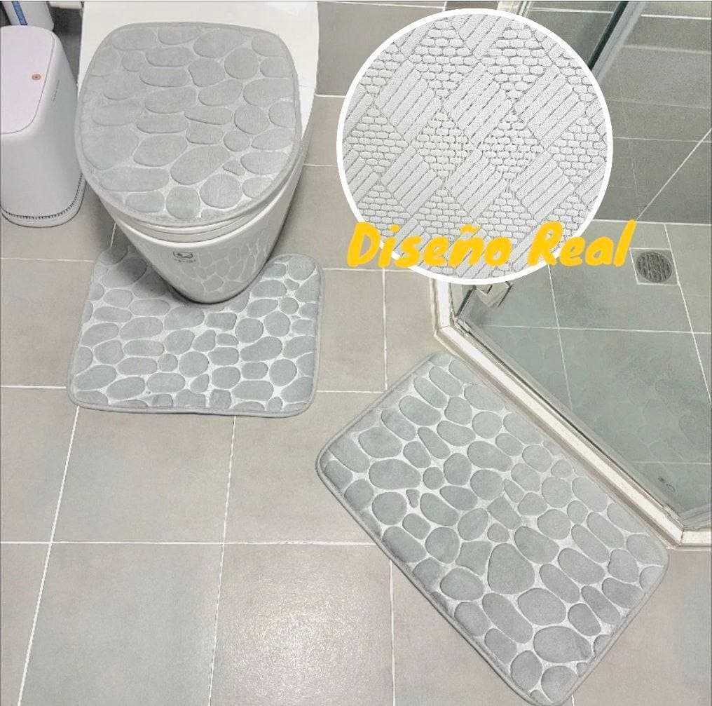 SET DE BAÑO 3 PIEZAS ACOLCHADO - Compra en Grelive