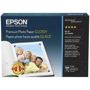 PAPEL EPSON PREMIUM GLOSSY BORDER LESS 4X6 100U - Compra en Grelive