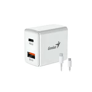 CARGADOR GENIUS PD-20ACP DUAL USB 3.0 - USB-C WHITE - Compra en Grelive