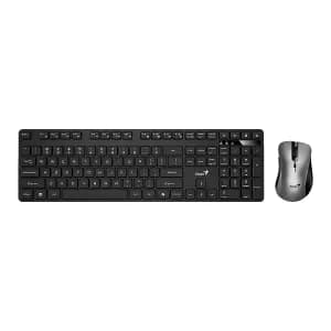 TECLADO - MOUSE GENIUS KM-8216S AI Copilot OPT. WIRELESS SILENCE USB 2.4Hz Black SP - Compra en Grelive