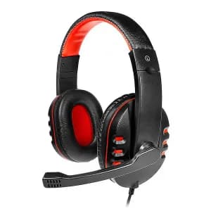 HEADSET ARGOM ARG-HS-0063 DYNAMIC STEREO CON MICROFONO NEGRO-ROJO USB 2.0 - Compra en Grelive