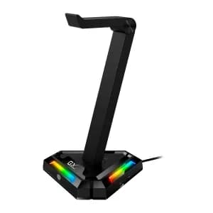SOPORTE GENIUS PARA AURICULARES 2 PUERTOS USB A Y 2 PUERTOS USB BLACK - Compra en Grelive