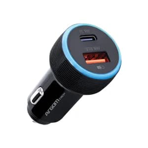 CAR CHARGER ARGOM FORCE C1 38W PD TYPE-C - USB BLACK - Compra en Grelive