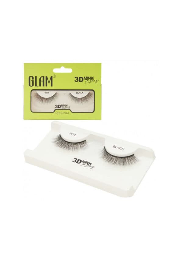 Pestañas en banda 3D Mink W14 - GLAM - Compra en Grelive
