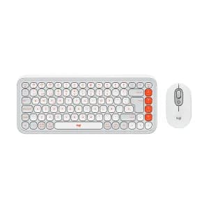TECLADO LOGITECH BLUETOOH COMBO POP ICON INAL OFF WHITE - Compra en Grelive